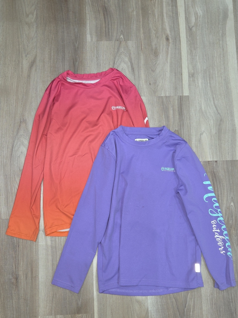 •Magellan• Little Girls Fish Gear Long Sleeve Top